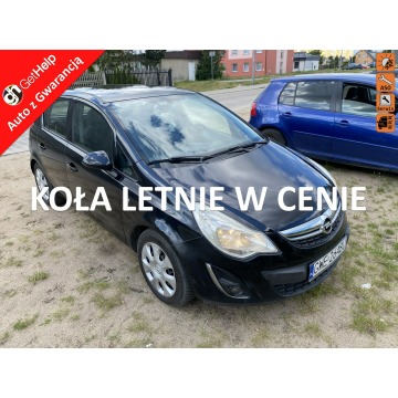 Opel Corsa - Po liftingu, 5d, klimatyz, 2 kpl. kół, niski przebieg, 8 airbag, Aux