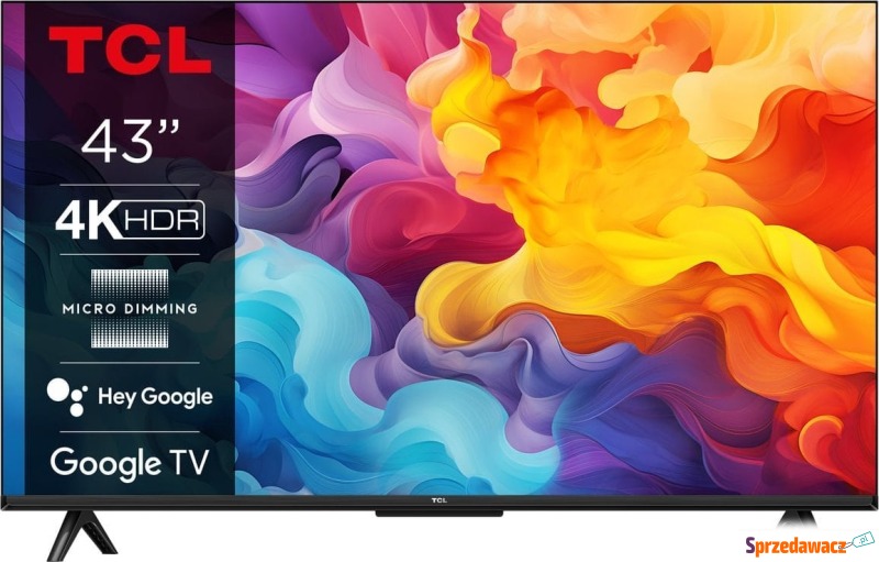 Telewizor TCL 43P655 LED 43'' 4K Ultra HD Android - Telewizory - Inowrocław