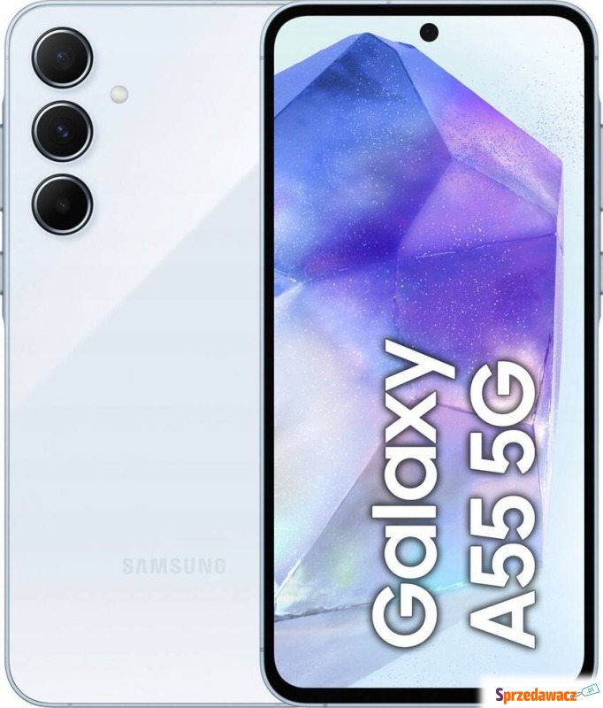 Smartfon Samsung Galaxy A55 5G 8/128GB Niebieski... - Telefony komórkowe - Bieruń