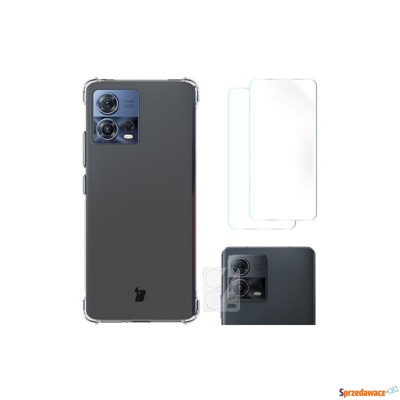 Etui + 2x folia + obiektyw Bizon Case Clear Pack... - Etui na telefon - Słupsk