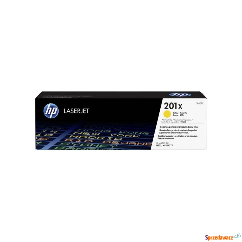 Oryginalny toner HP 201X XL żó...