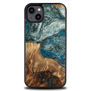 Drewniane etui Bewood do iPhone 15 Plus, Planets - Ziemia