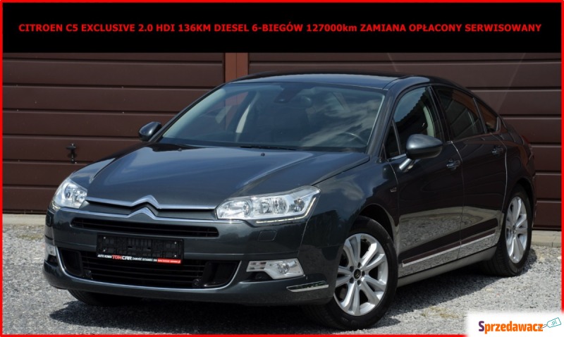 Citroen C5 Exclusive 2.0HDI 136KM 127tys km Z... - Samochody osobowe - Zamość