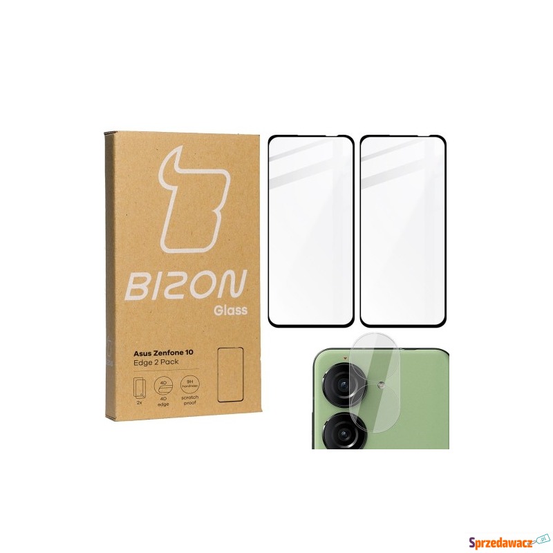 2x Szkło + szybka na aparat BIZON Edge 2 Pack... - Akcesoria i części - Mysłowice