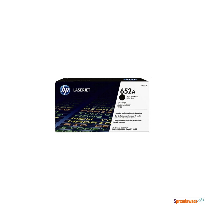 Toner Oryginalny HP 652A (CF320A) (Czarny) -... - Tusze, tonery - Wrocław