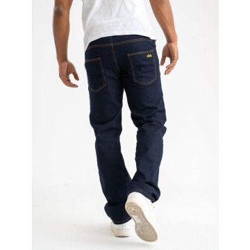 Spodnie Jeansowe Regular Elade Classic Ciemne Niebieskie