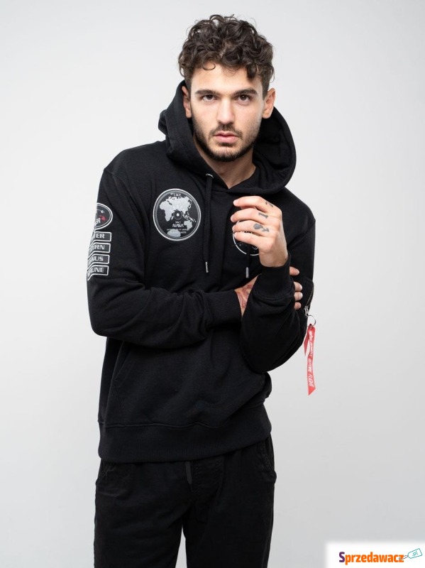 Bluza Z Kapturem Alpha Industries NASA Voyager... - Bluzy męskie - Elbląg