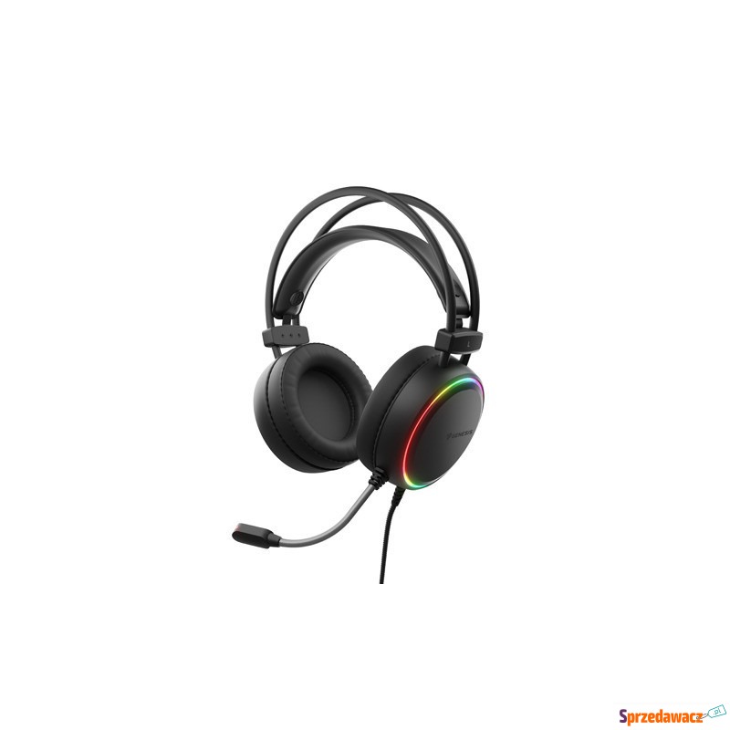 Nauszne Genesis Neon 613 RGB czarne - Słuchawki - Malbork