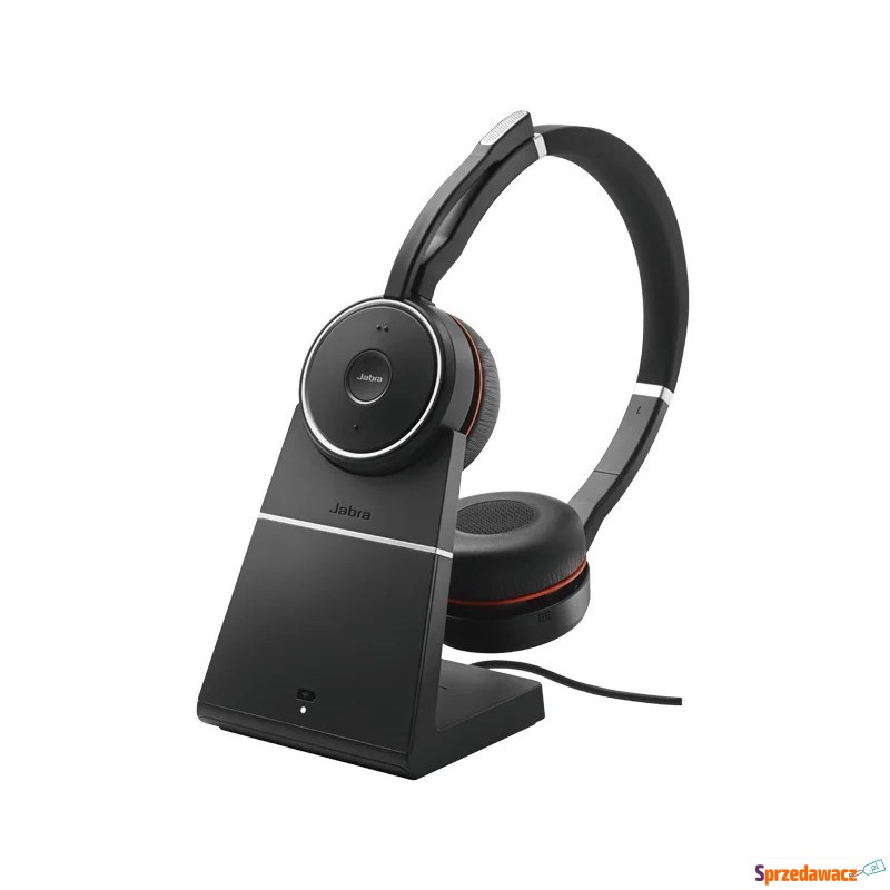 Nauszne Jabra Evolve 75 UC Stereo + Charging Stand - Słuchawki - Płock