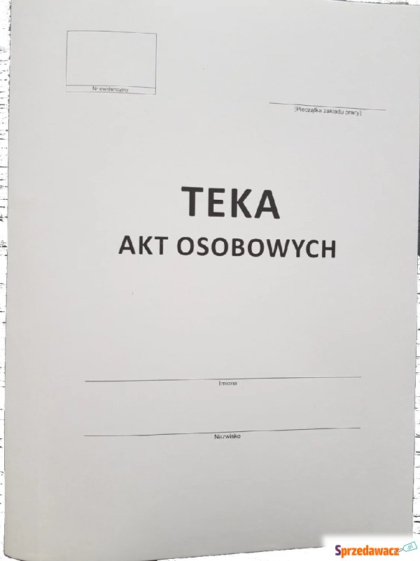 Teczka papierowa A4 do akt osobowych - Teczki na dokumenty - Katowice