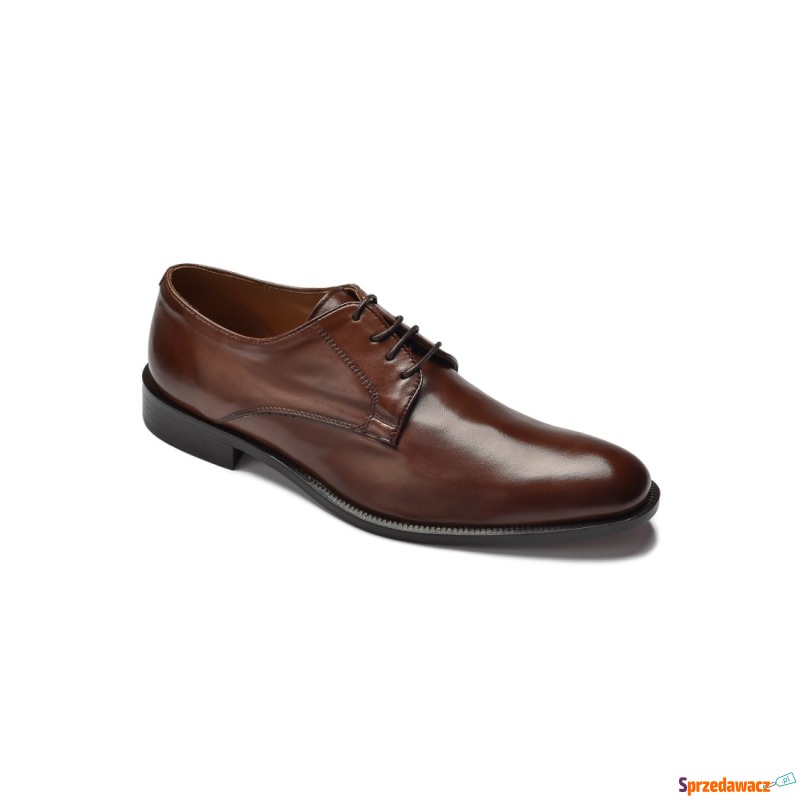 Eleganckie brązowe buty biznesowe typu derby ze... - Buty sportowe miejskie... - Bytom