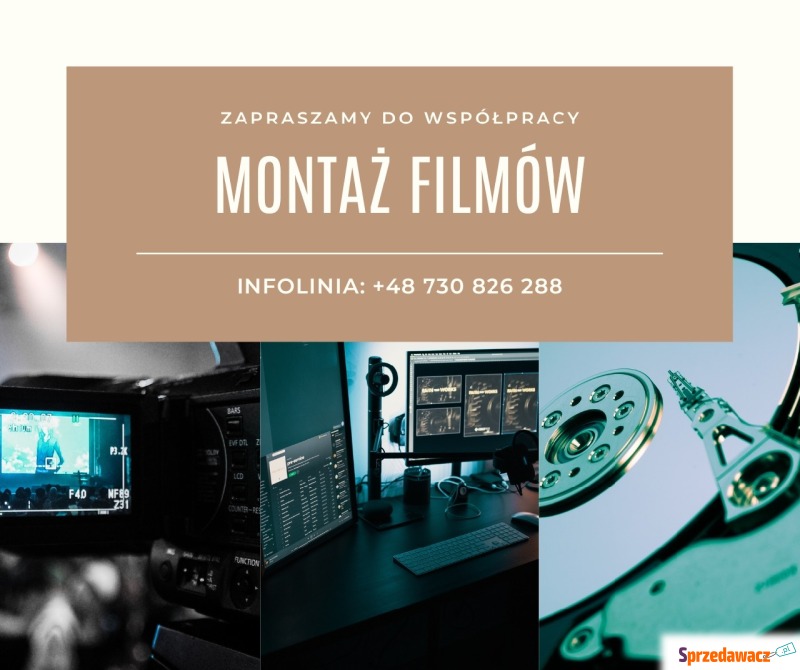 Montaż Filmów 4K i 6K | Obsługa Online | Filmy... - Fotografia, video - Białystok