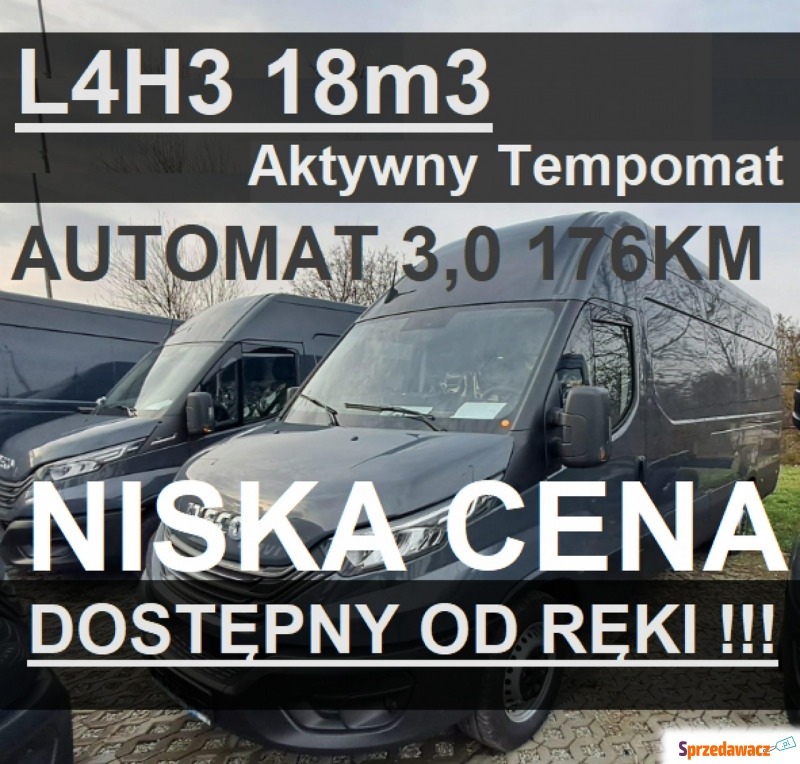 Iveco Daily 35S18 H - 18m3 L4H3 Furgon Automat... - Dostawcze i ciężarowe - Szczecinek