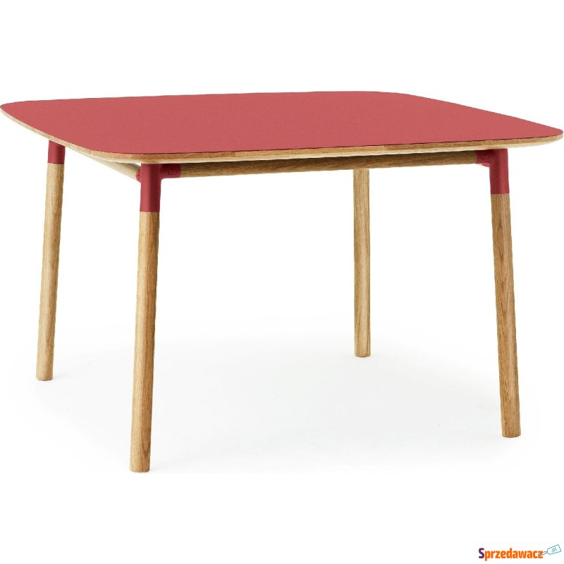 Stół Form 120x120 cm czerwony - Stoły kuchenne - Włocławek