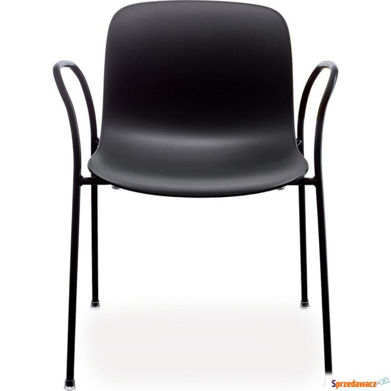 Krzesło Troy Polipropylen z podłokietnikami czarne - Krzesła kuchenne - Szczecinek