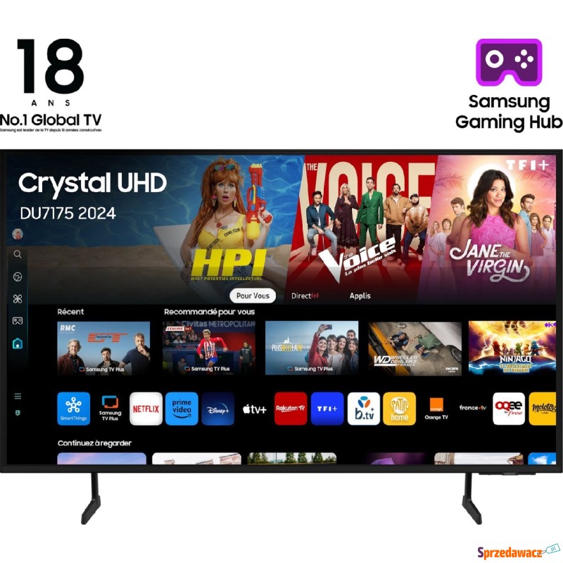 Telewizor Samsung Smart TV Samsung TU75DU7175... - Telewizory - Szczecinek