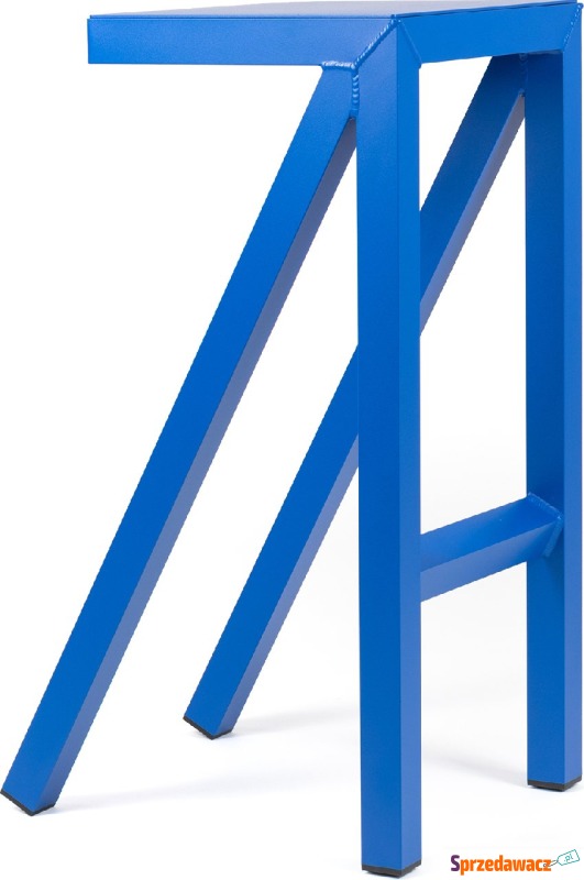Stołek barowy Bureaurama 74 cm niebieski - Taborety, stołki, hokery - Płock