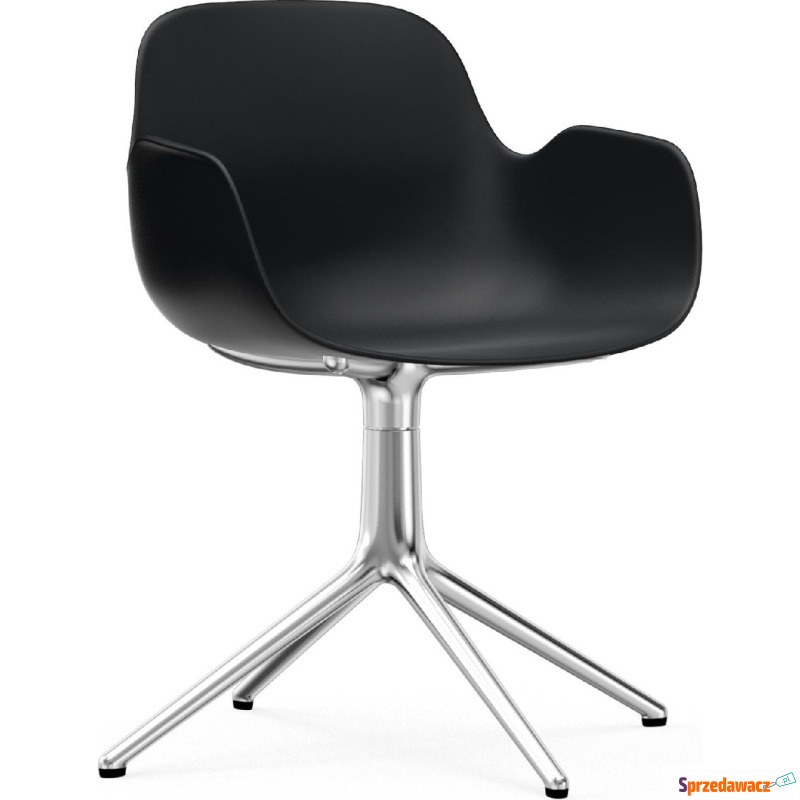 Fotel obrotowy Form Swivel 4L czarny na alumi... - Krzesła kuchenne - Dąbrowa Górnicza