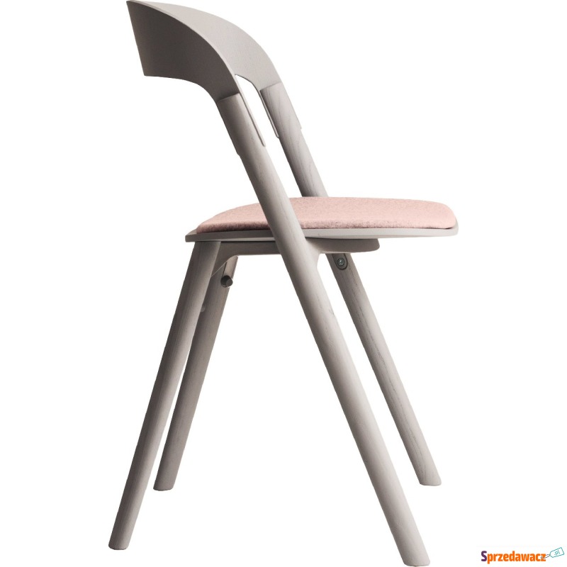 Krzesło Pila z poduszką szaro-różowe - Krzesła kuchenne - Gliwice