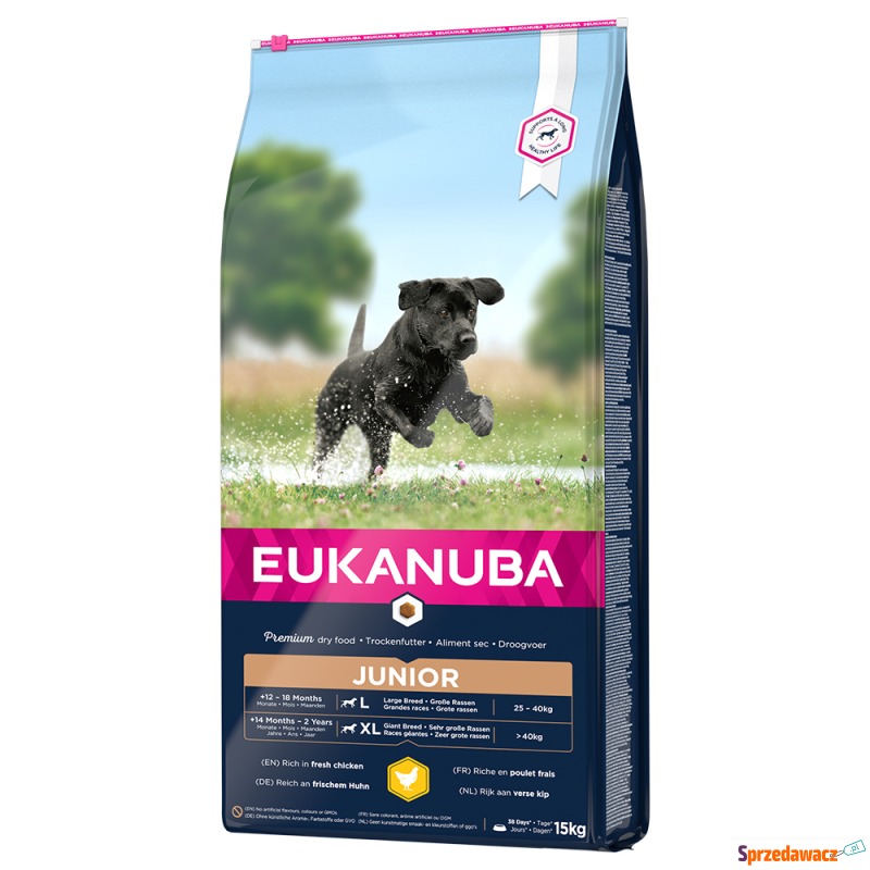 Dwupak Eukanuba Growing Puppy - Junior Large... - Karmy dla psów - Wrocław