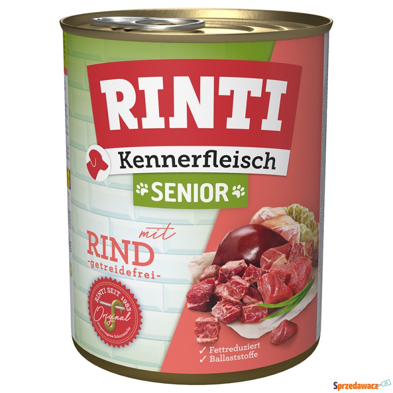 Megapakiet RINTI Senior, 24 x 800 g - Wołowina - Karmy dla psów - Szczecinek