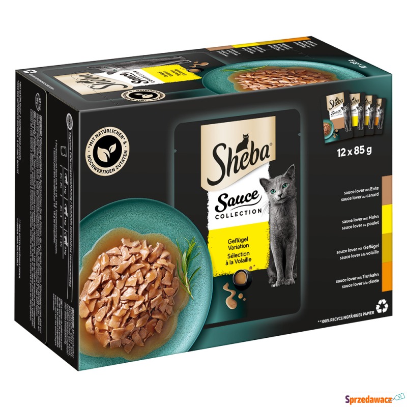 Pakiet mieszany Sheba Selection, 12 x 85 g - Sauce... - Karmy dla kotów - Konin
