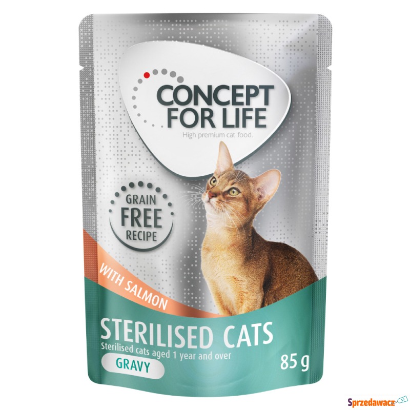 Concept for Life Sterilised Cats w sosie, łosoś... - Karmy dla kotów - Zielona Góra