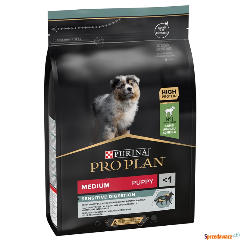 PURINA PRO PLAN Medium Puppy Sensitive Digestion,... - Karmy dla psów - Gorzów Wielkopolski