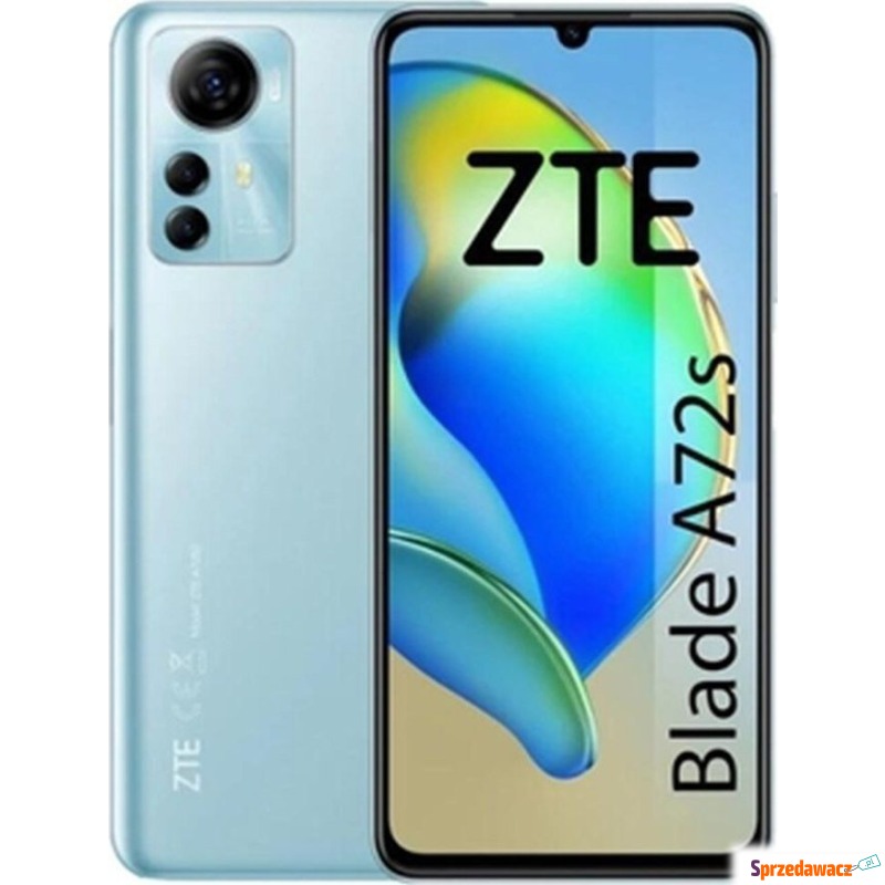 Smartfon ZTE Blade A72s 3/128GB Niebieski (ZTE... - Telefony komórkowe - Inowrocław