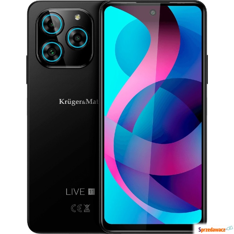 Smartfon Kruger&Matz Live 11 6/128GB Czarny (... - Telefony komórkowe - Tychy