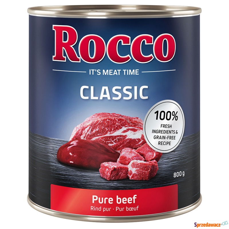 Rocco Classic, 6 x 800 g - Czysta wołowina - Karmy dla psów - Kalisz