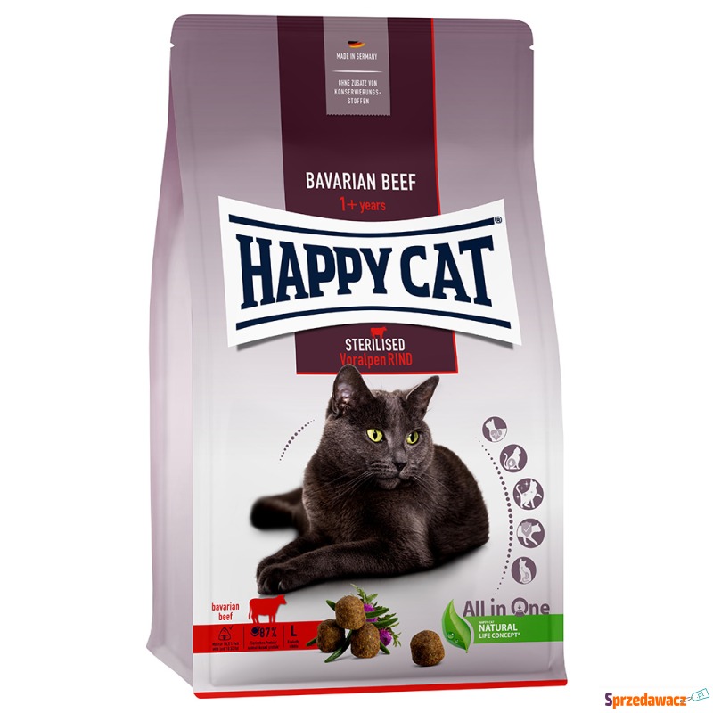 Happy Cat Supreme Sterilised, wołowina alpejska... - Karmy dla kotów - Nowy Targ