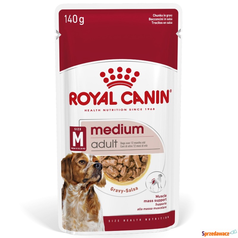 Royal Canin Medium Adult, w sosie - 40 x 140 g - Karmy dla psów - Gorzów Wielkopolski