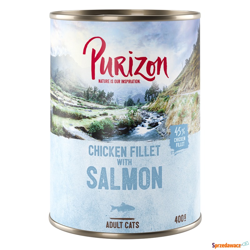 Purizon Adult, 6 x 400 g, bez zbóż - Filet z... - Karmy dla kotów - Konin