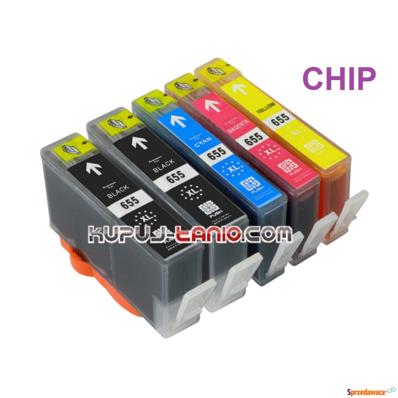 HP 655XL tusze (5 szt. BT) tusze...