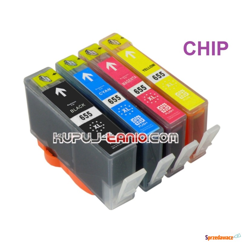 HP 655XL tusze (4 szt. BT) tusze...