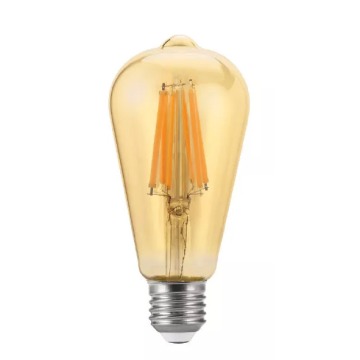 Żarówka LED Lumax Amber LC151 12W E27 ST64 1300LM bursztynowa dekoracyjna filament - wysyłka w 24h