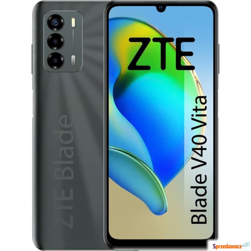 Smartfon ZTE Blade V40 Vita 4/128GB Czarny (S0234538) - Telefony komórkowe - Dąbrowa Górnicza