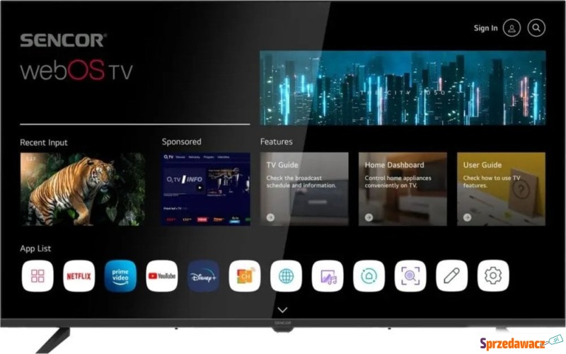 Telewizor Sencor SLE 43FS802TCSB SMART WEB OS - Telewizory - Opole