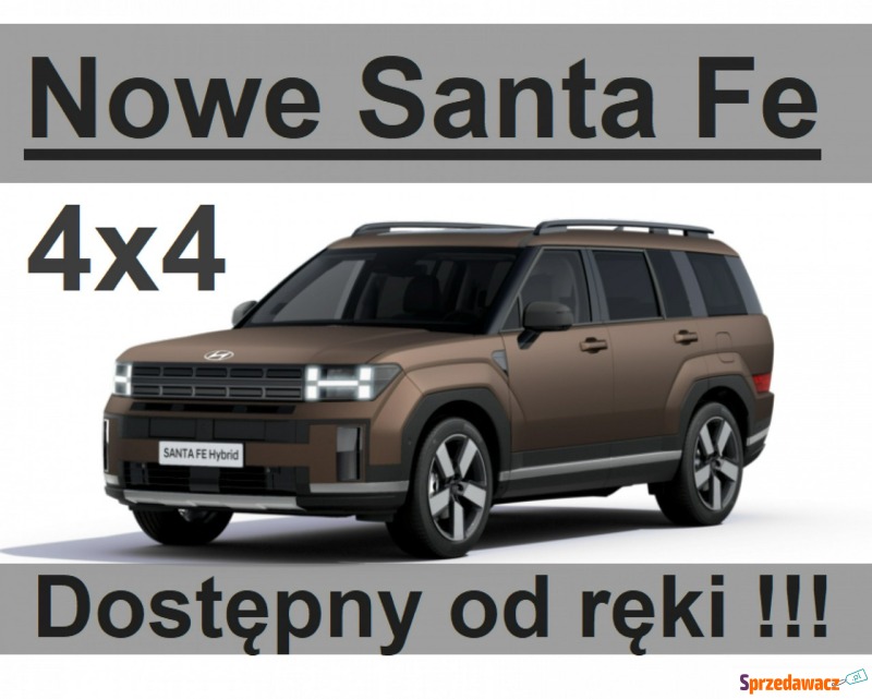 Hyundai Santa Fe - Nowy Hybryda 4X4 215KM Tech... - Samochody osobowe - Szczecinek