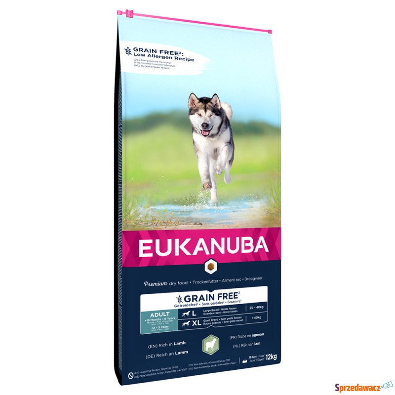 Eukanuba Grain Free Adult Large Dogs, jagnięcina... - Karmy dla psów - Wrocław