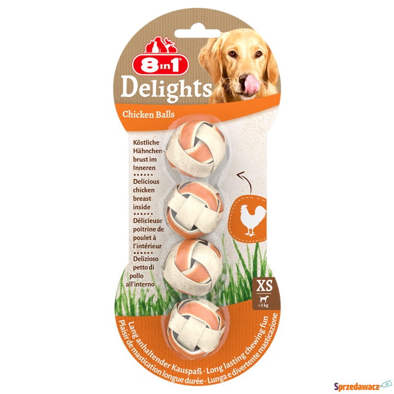 8in1 Delights piłeczki do żucia - 3 x 36 g, 12... - Przysmaki dla psów - Szczecinek