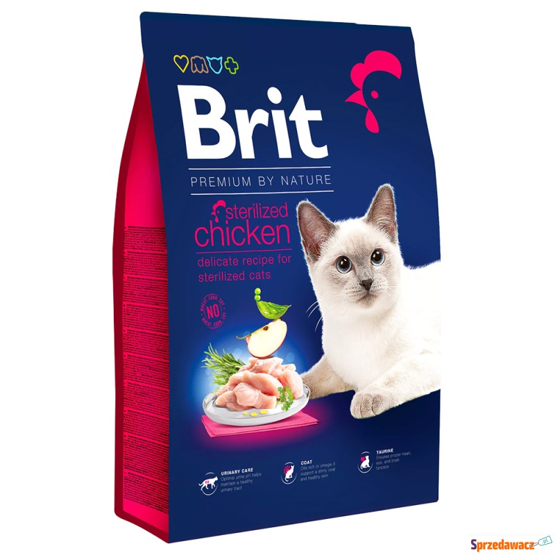 Brit Premium by Nature Cat Sterilised, kurczak... - Karmy dla kotów - Końskie