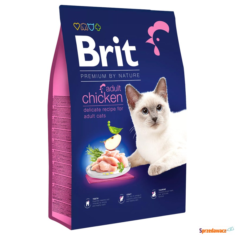 Brit Premium by Nature Cat Adult, kurczak - 2... - Karmy dla kotów - Włocławek
