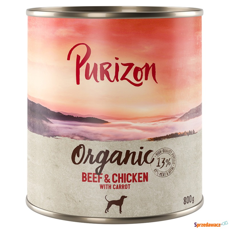 Korzystny pakiet Purizon Organic, 24 x 800 g -... - Karmy dla psów - Łódź