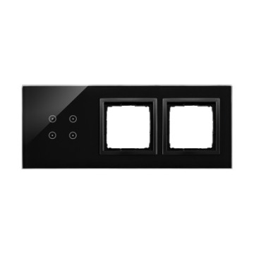 Panel dotykowy Kontakt-Simon Touch DSTR3400/75 S54 3 moduły, 4 pola dotykowe + 2 otwory na osprzęty 