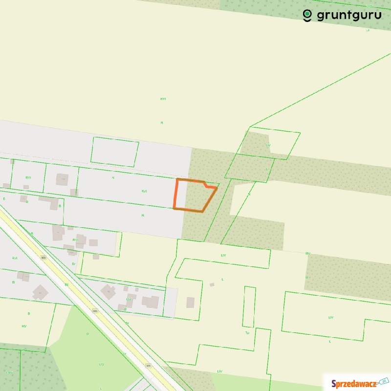 Działka budowlana Boronów sprzedam, pow. 823 m2  (8.2a), uzbrojona