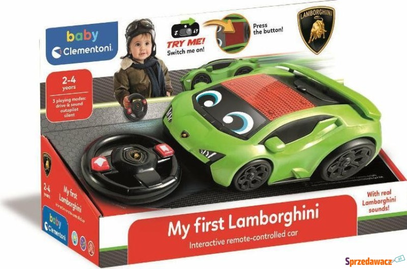 Samochody Clementoni Baby Moje Pierwsze Lambo... - Samochodziki, samoloty,... - Słupsk