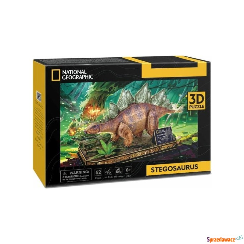 Puzzle Cubic Fun 3D Stegozaur National Geographic... - Puzzle - Gdynia