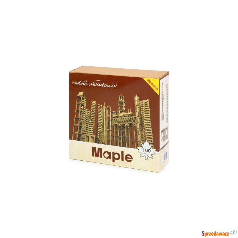 Drewniane Maple Karton 100 szt K100 - Klocki - Łódź